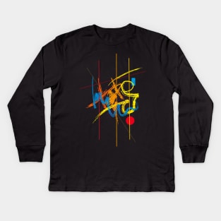 Abstract Art Color Form Kids Long Sleeve T-Shirt